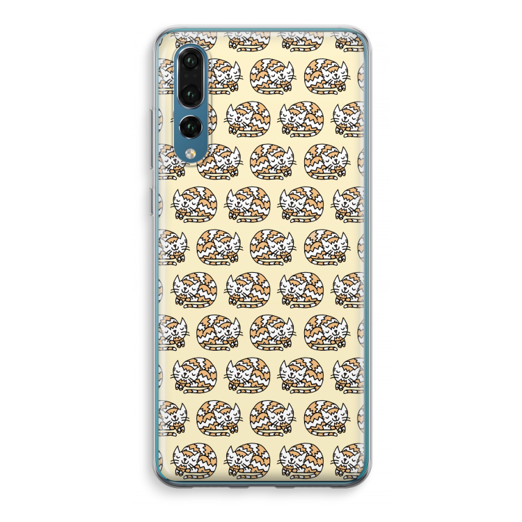 Slapende poes: Huawei P20 Pro Transparant Hoesje