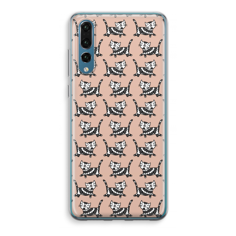 Zwarte poes: Huawei P20 Pro Transparant Hoesje
