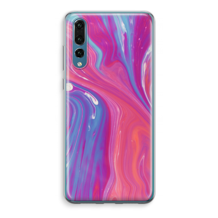Paarse stroom: Huawei P20 Pro Transparant Hoesje