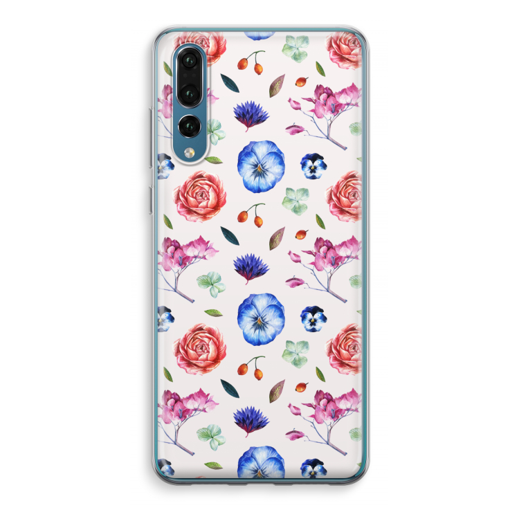 Bloemetjes: Huawei P20 Pro Transparant Hoesje