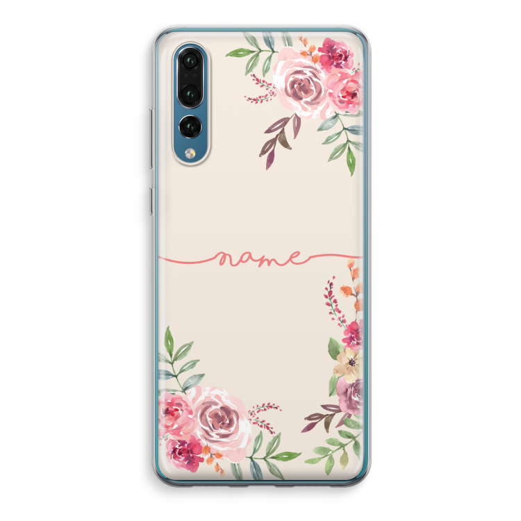 Rozen: Huawei P20 Pro Transparant Hoesje