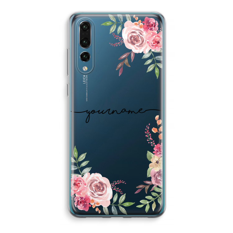 Rozen: Huawei P20 Pro Transparant Hoesje