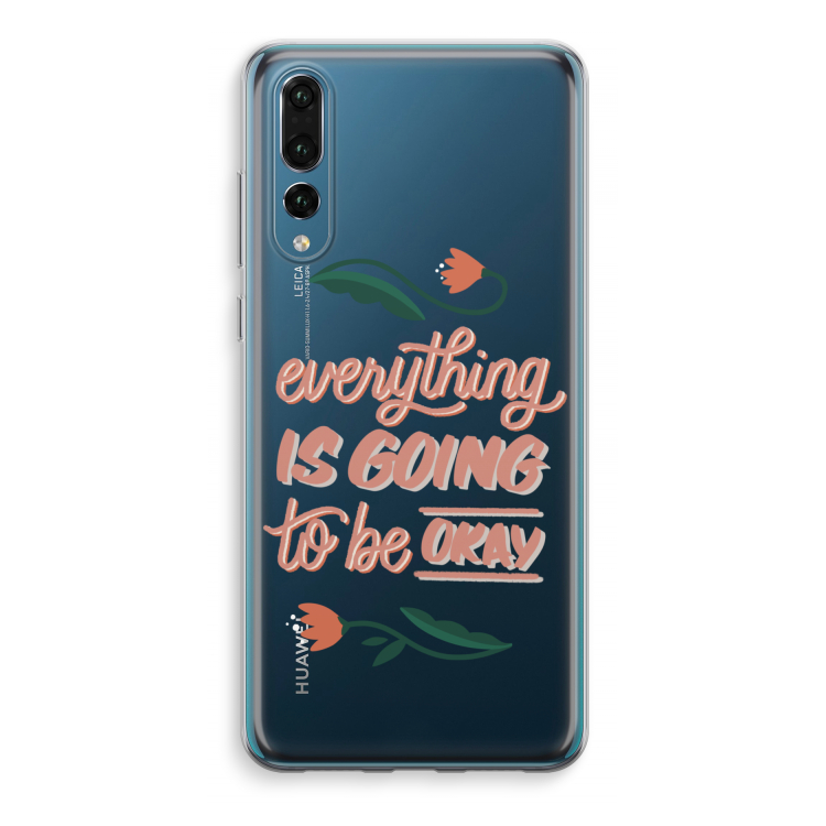 Optimistic flower girl: Huawei P20 Pro Transparant Hoesje