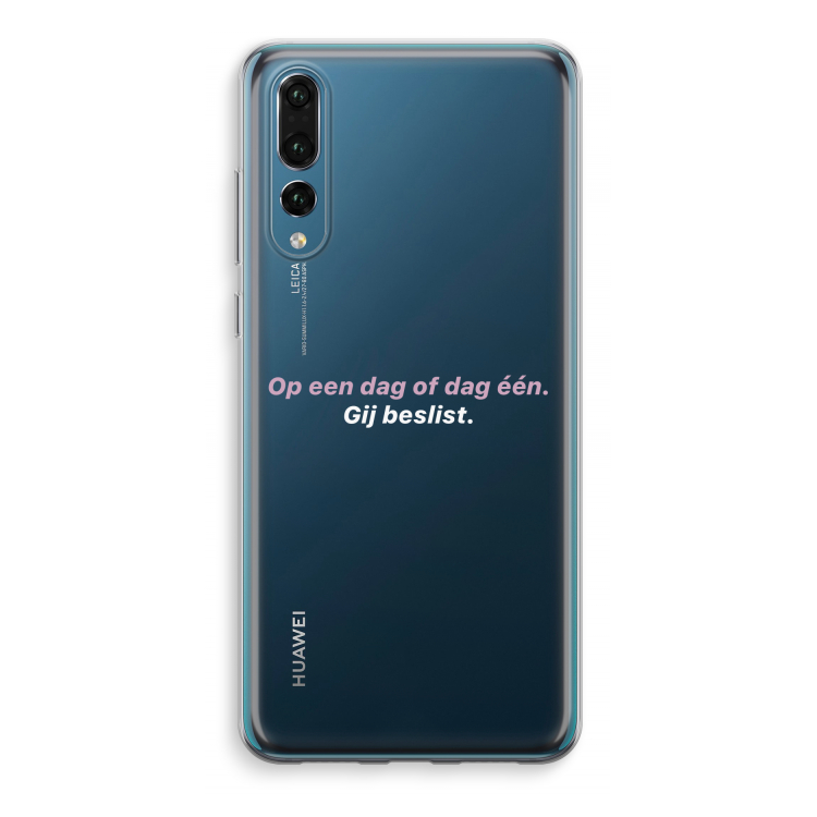 gij beslist: Huawei P20 Pro Transparant Hoesje
