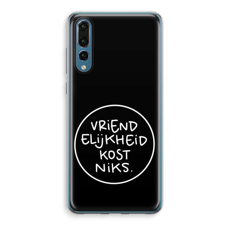 Vriendelijkheid: Huawei P20 Pro Transparant Hoesje