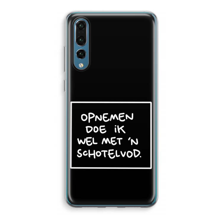 Schotelvod: Huawei P20 Pro Transparant Hoesje