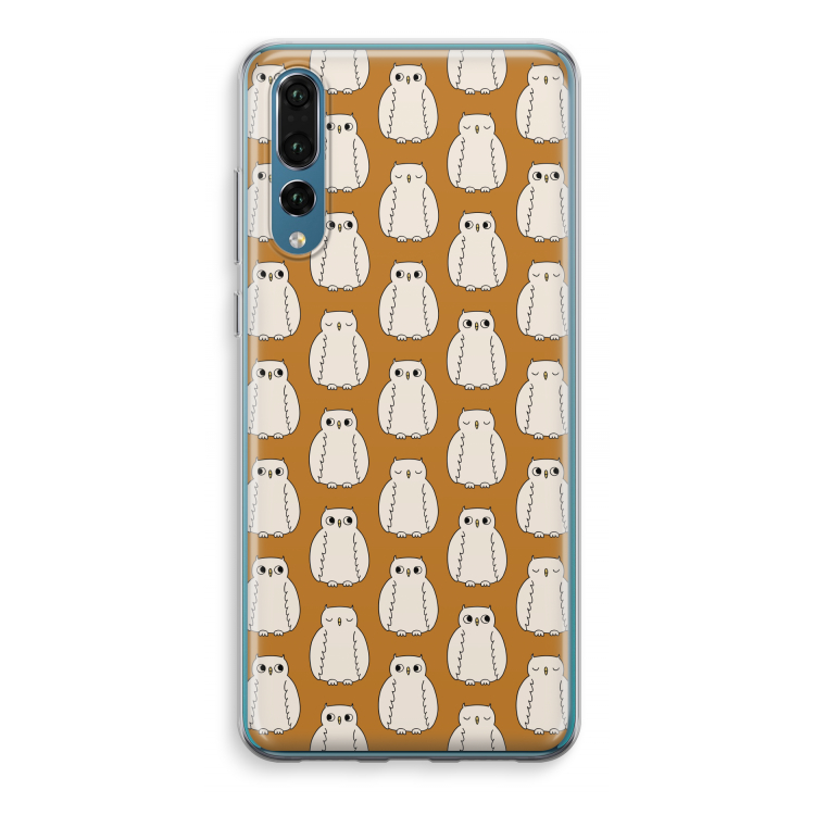 Uilen: Huawei P20 Pro Transparant Hoesje