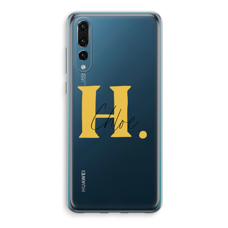 Amber Script: Huawei P20 Pro Transparant Hoesje