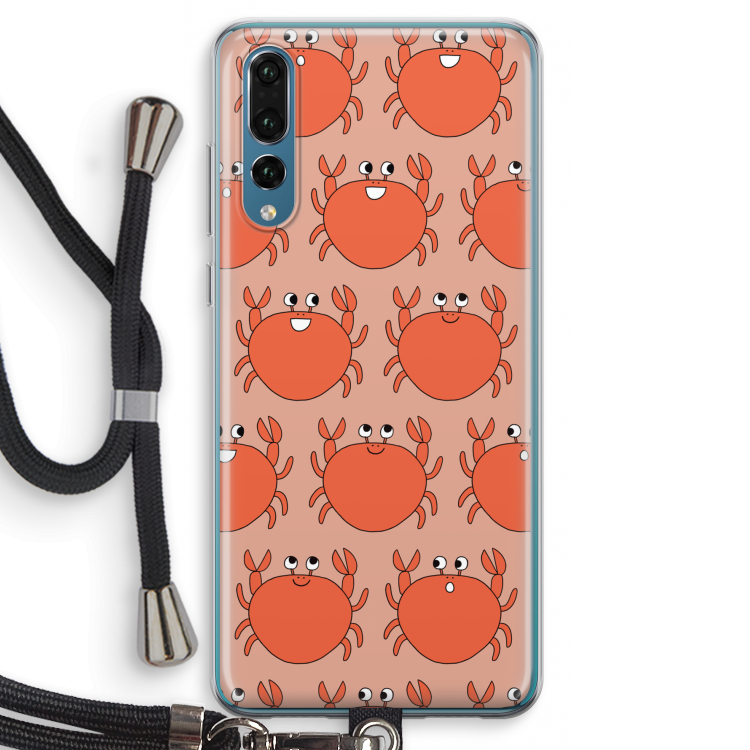 Krab: Huawei P20 Pro Transparant Hoesje met koord