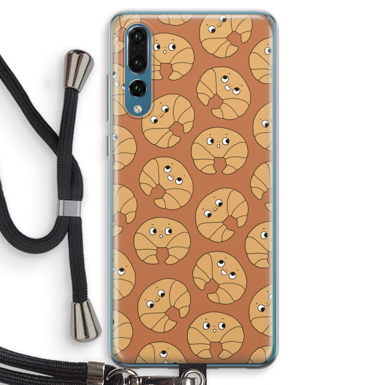 Croissant: Huawei P20 Pro Transparant Hoesje met koord