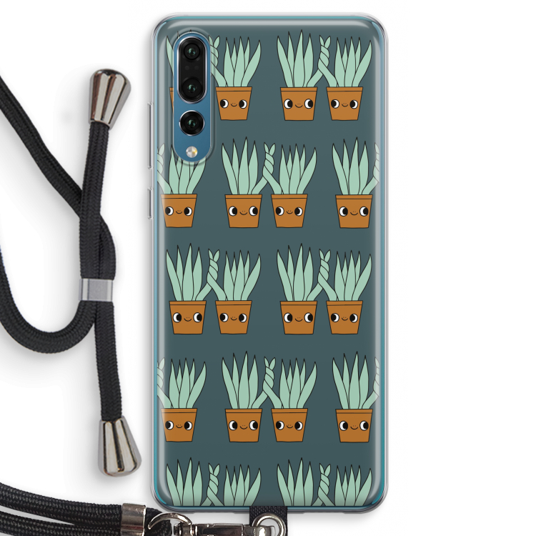 Sansevieria: Huawei P20 Pro Transparant Hoesje met koord