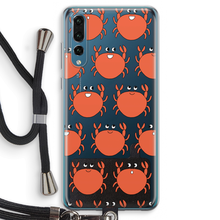 Krab: Huawei P20 Pro Transparant Hoesje met koord