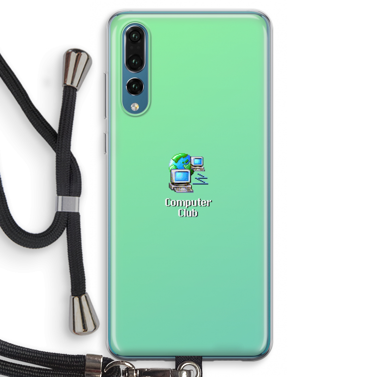 Win98: Huawei P20 Pro Transparant Hoesje met koord