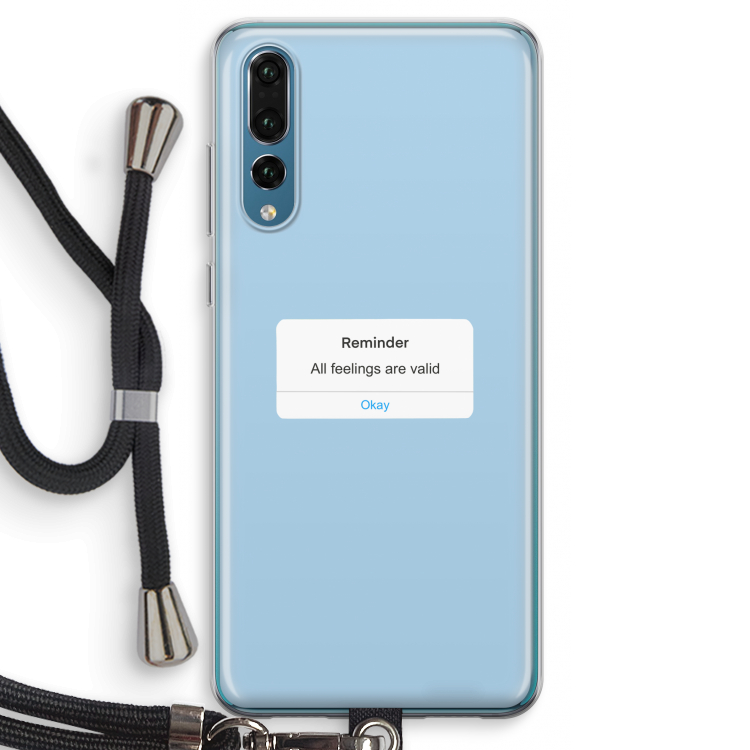Reminder: Huawei P20 Pro Transparant Hoesje met koord