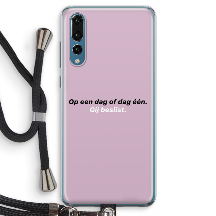 gij beslist: Huawei P20 Pro Transparant Hoesje met koord