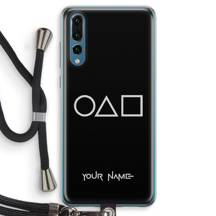 Squid Game: Huawei P20 Pro Transparant Hoesje met koord