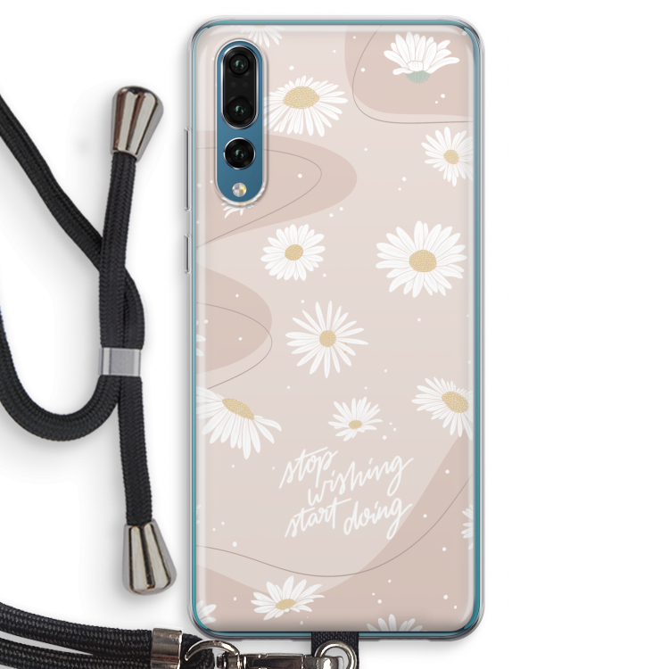 Daydreaming becomes reality: Huawei P20 Pro Transparant Hoesje met koord