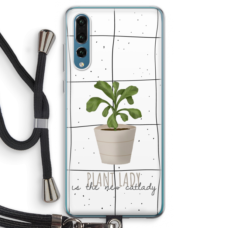 Kamerplant op vensterruit: Huawei P20 Pro Transparant Hoesje met koord