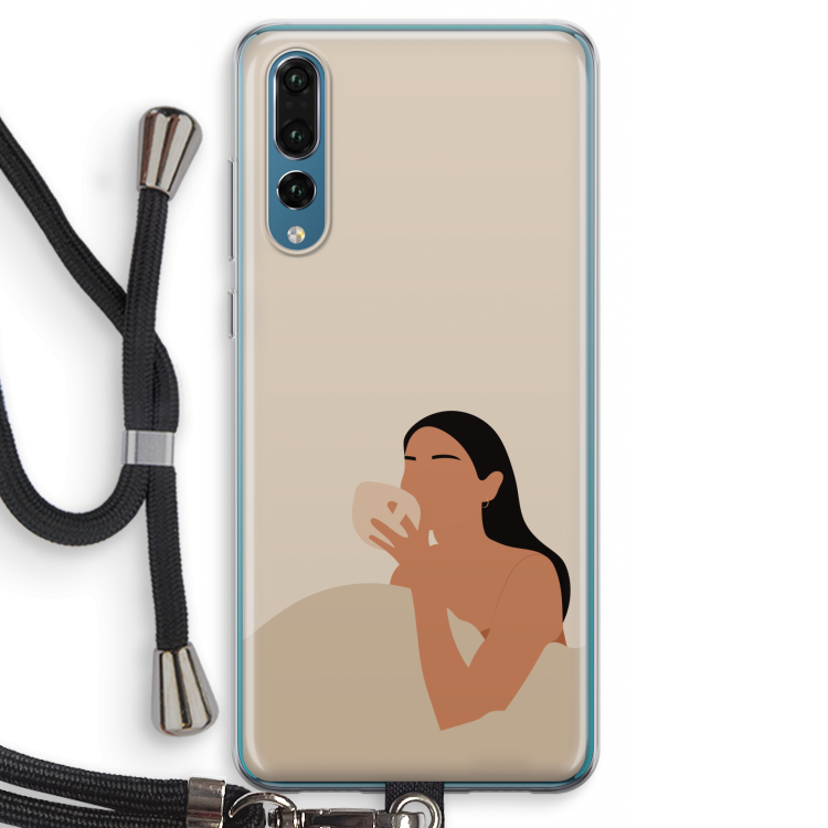 Fresh coffee: Huawei P20 Pro Transparant Hoesje met koord