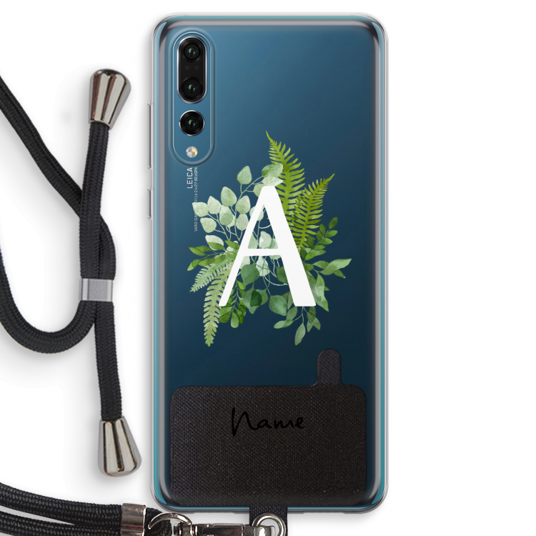 Green Brush: Huawei P20 Pro Transparant Hoesje met koord