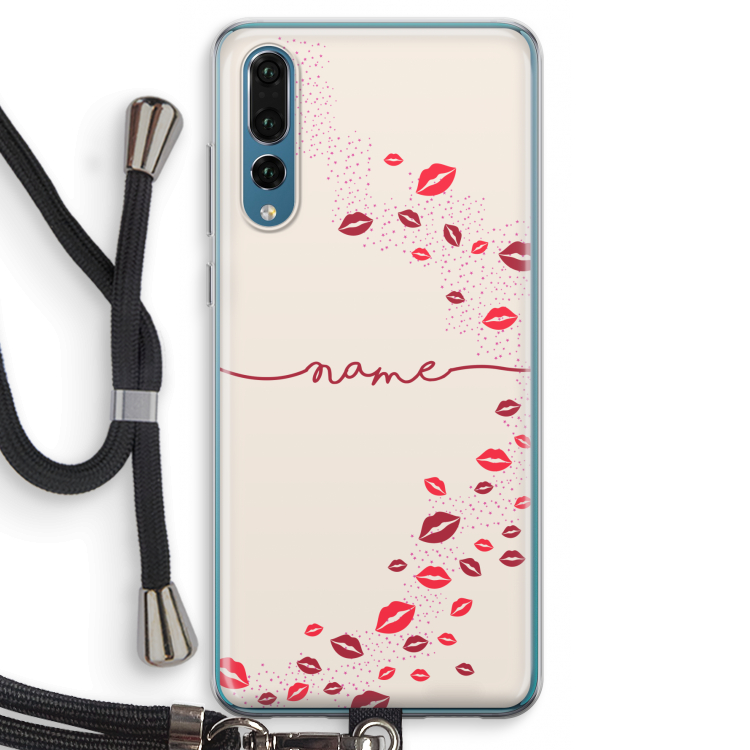 Kusjes: Huawei P20 Pro Transparant Hoesje met koord