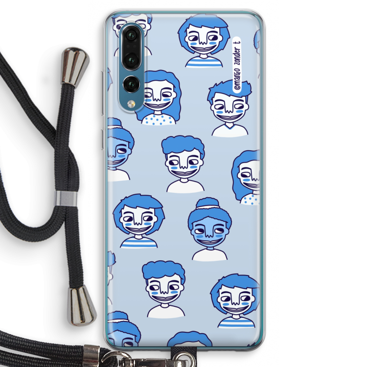 Gezichtjes: Huawei P20 Pro Transparant Hoesje met koord