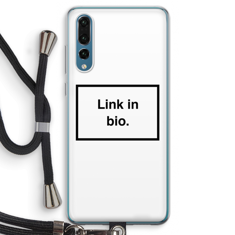 Link in bio: Huawei P20 Pro Transparant Hoesje met koord