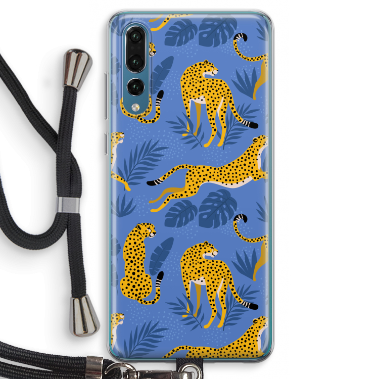 Luipaard: Huawei P20 Pro Transparant Hoesje met koord
