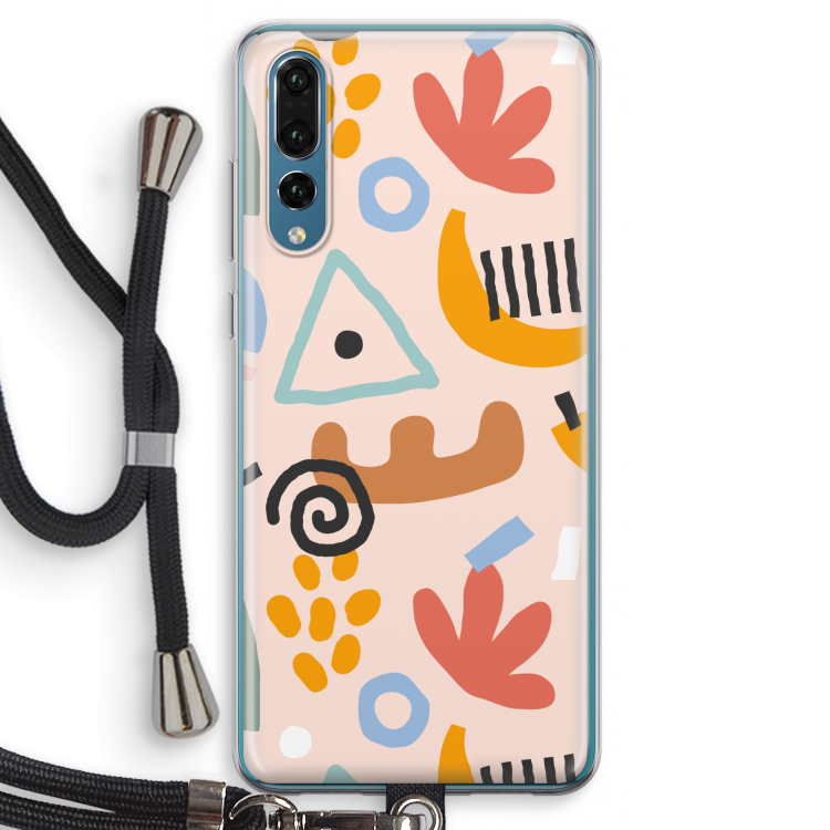 Abstract: Huawei P20 Pro Transparant Hoesje met koord