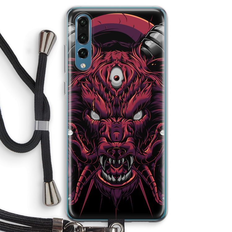 Hell Hound and Serpents: Huawei P20 Pro Transparant Hoesje met koord