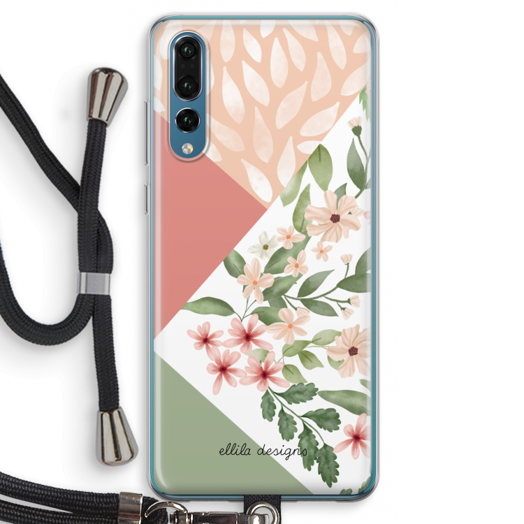 Sweet heaven geometrics: Huawei P20 Pro Transparant Hoesje met koord
