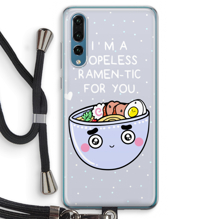 I'm A Hopeless Ramen-Tic For You: Huawei P20 Pro Transparant Hoesje met koord