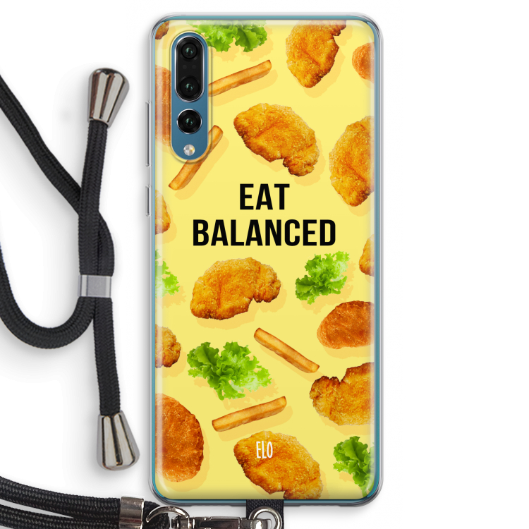 Eat Balanced: Huawei P20 Pro Transparant Hoesje met koord