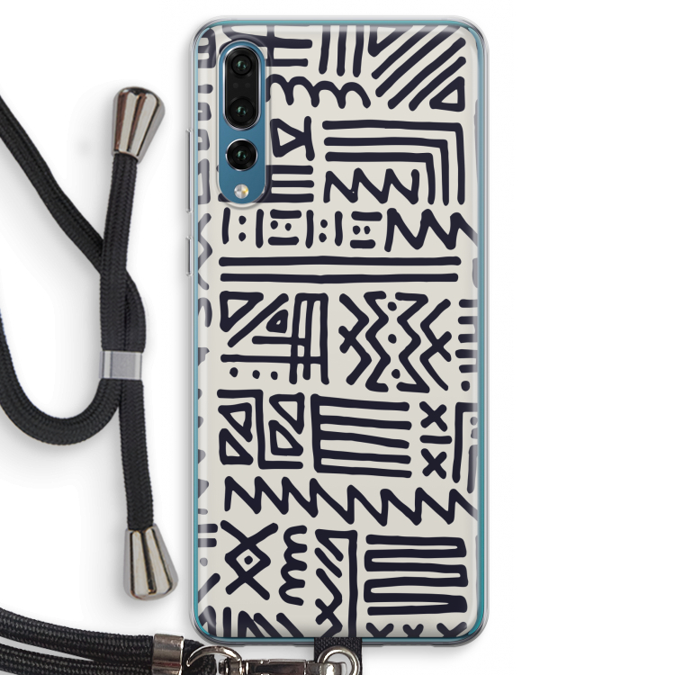 Marrakech print: Huawei P20 Pro Transparant Hoesje met koord