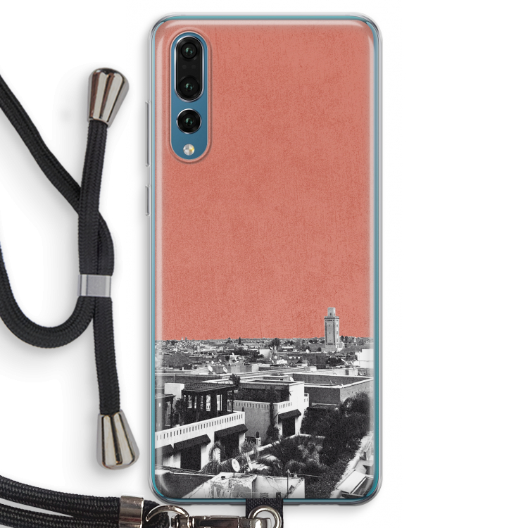 Marrakech Skyline : Huawei P20 Pro Transparant Hoesje met koord