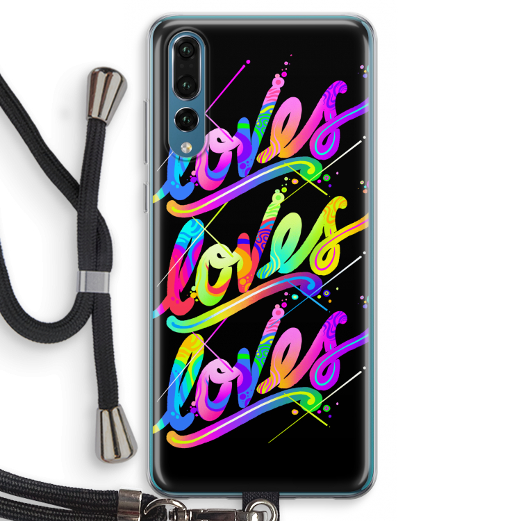 Loves: Huawei P20 Pro Transparant Hoesje met koord
