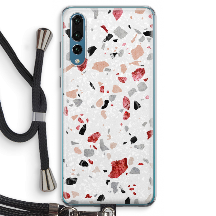 Terrazzo N°12: Huawei P20 Pro Transparant Hoesje met koord