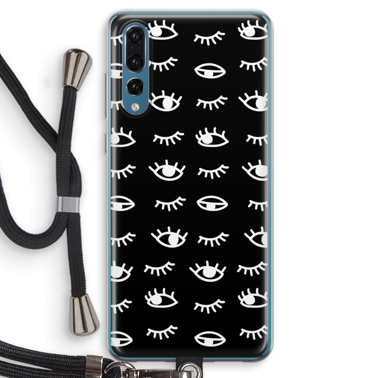 Eye pattern #3: Huawei P20 Pro Transparant Hoesje met koord