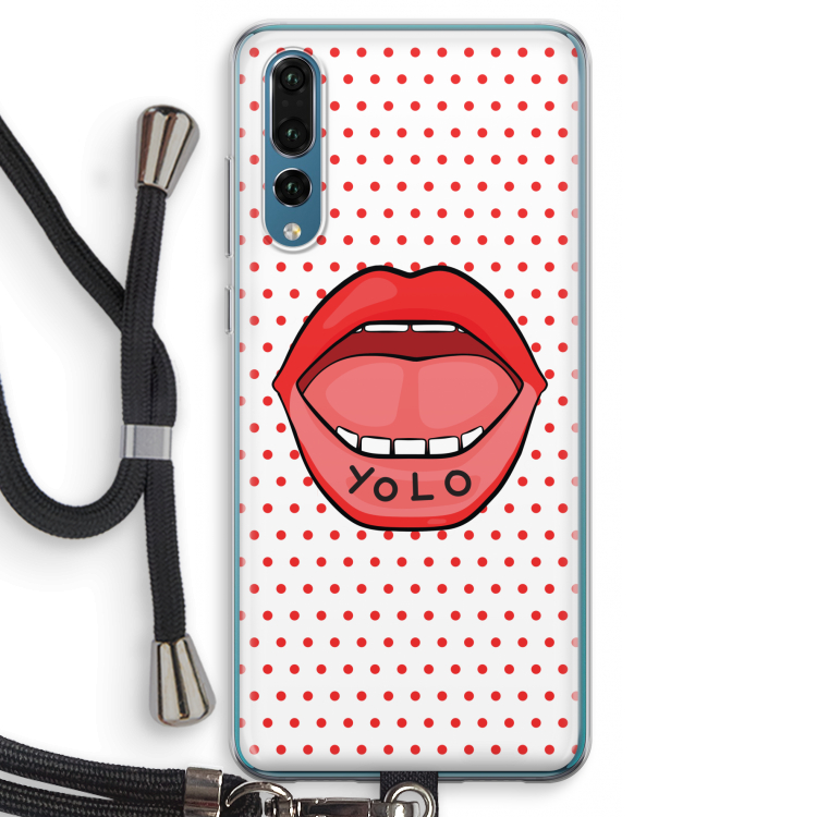 Yolo Denise: Huawei P20 Pro Transparant Hoesje met koord