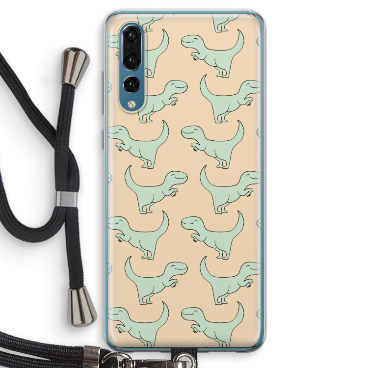Dinos: Huawei P20 Pro Transparant Hoesje met koord