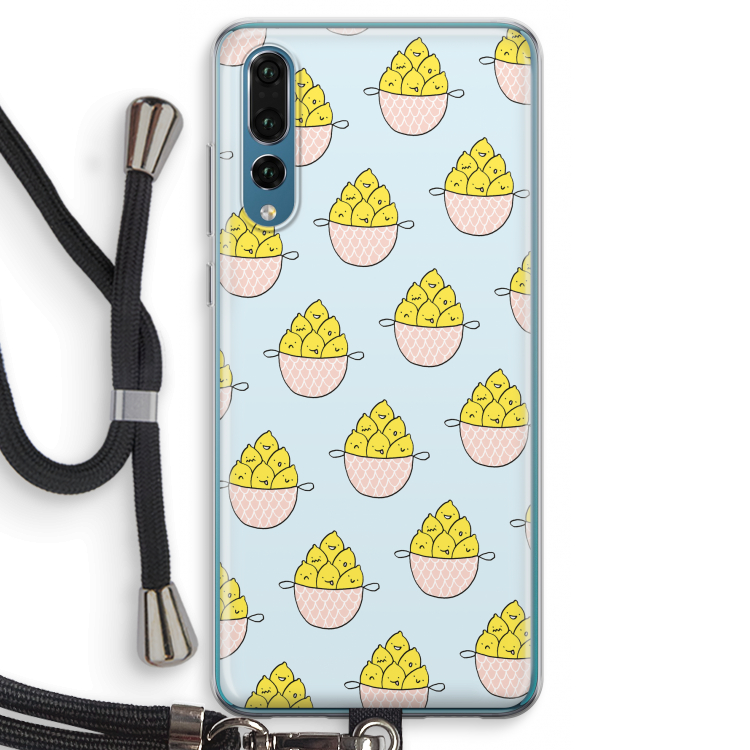 Citroenen: Huawei P20 Pro Transparant Hoesje met koord