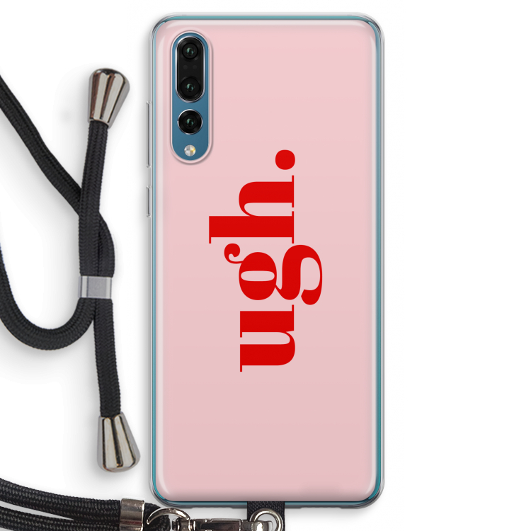 Ugh: Huawei P20 Pro Transparant Hoesje met koord