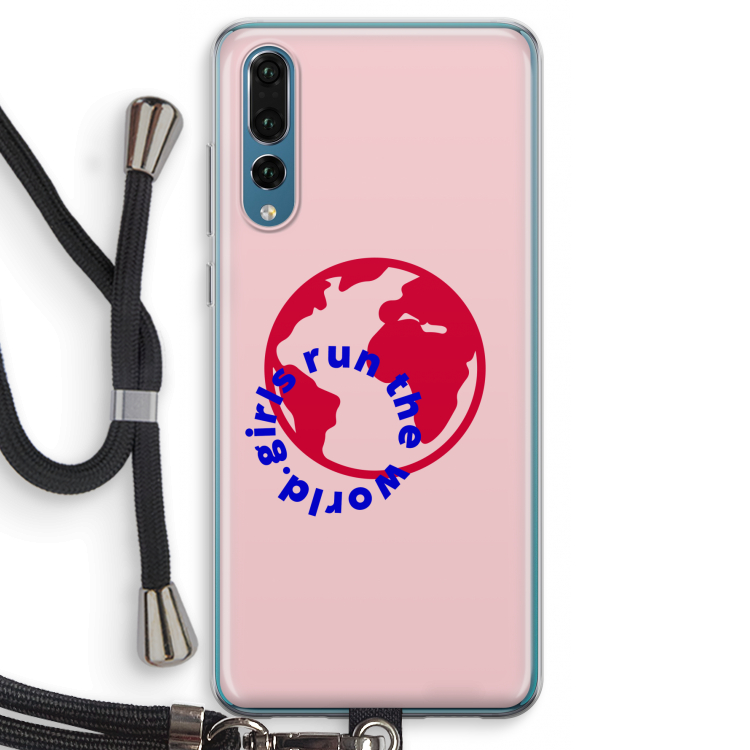 Run The World: Huawei P20 Pro Transparant Hoesje met koord