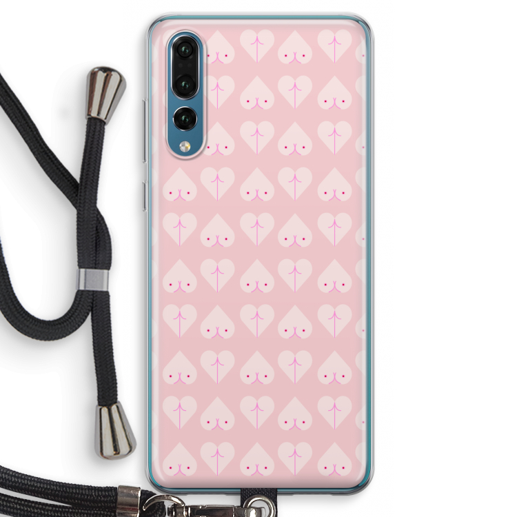 Ass 'n Titties: Huawei P20 Pro Transparant Hoesje met koord