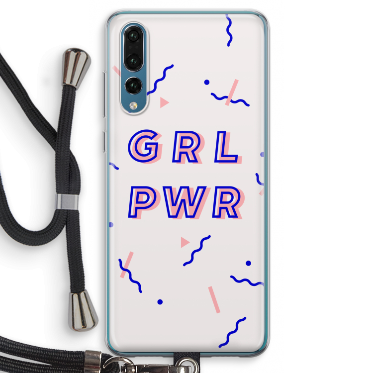 GRL PWR: Huawei P20 Pro Transparant Hoesje met koord