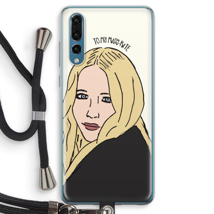 Mary Kate: Huawei P20 Pro Transparant Hoesje met koord