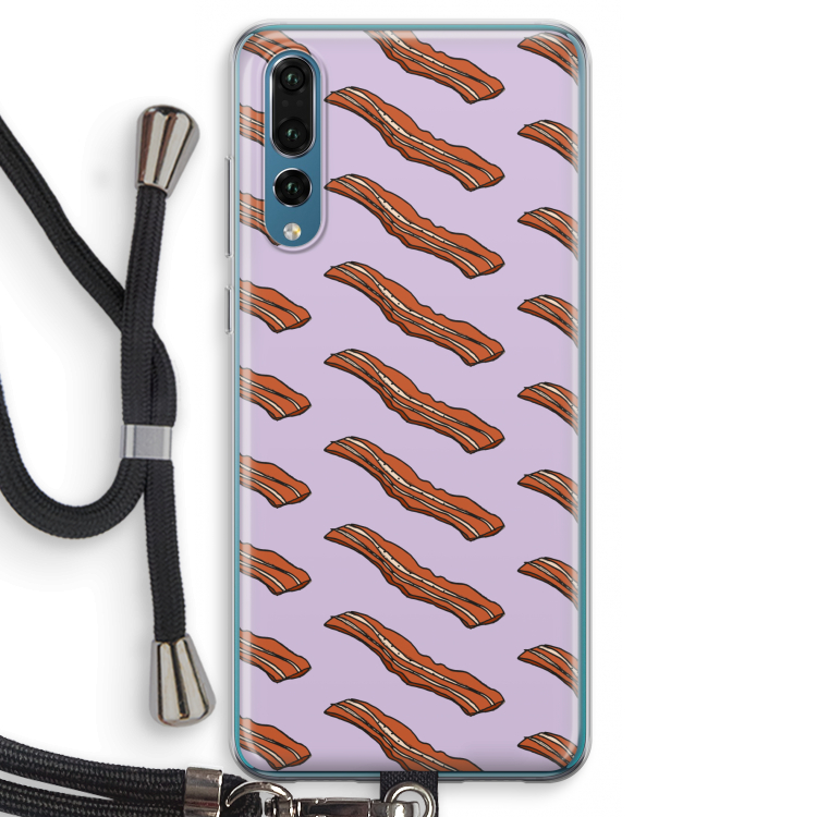 Bacon to my eggs #2: Huawei P20 Pro Transparant Hoesje met koord