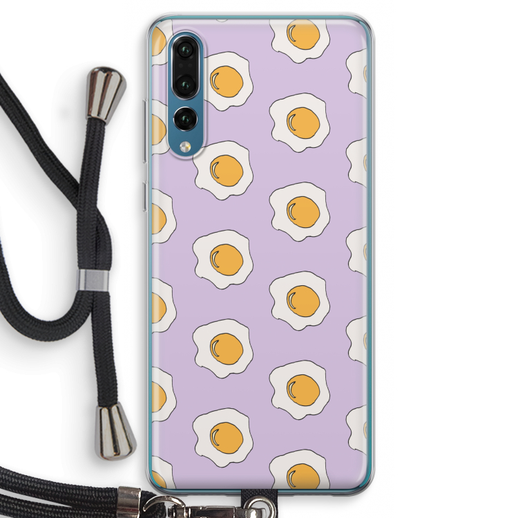 Bacon to my eggs #1: Huawei P20 Pro Transparant Hoesje met koord