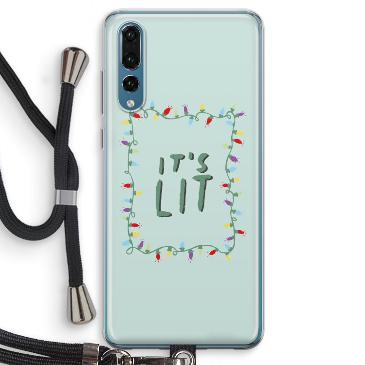 It's Lit: Huawei P20 Pro Transparant Hoesje met koord