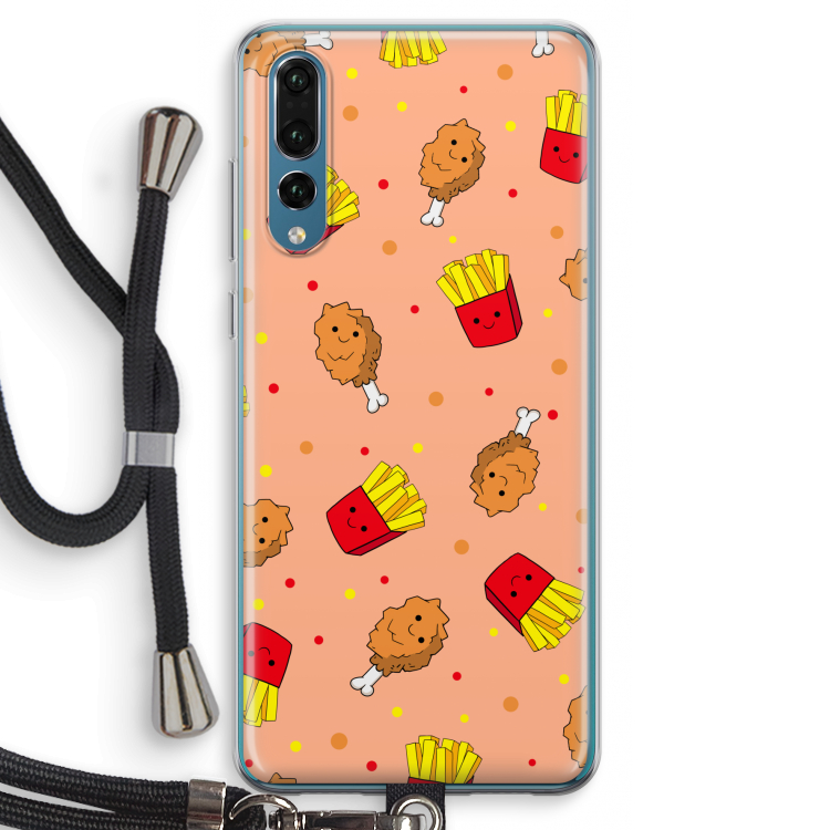 Chicken 'n Fries: Huawei P20 Pro Transparant Hoesje met koord